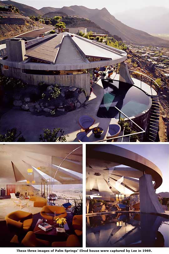 three images of the elrod house 1969