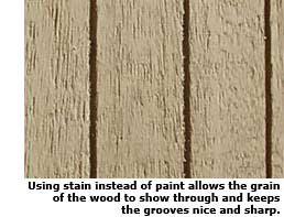stained siding