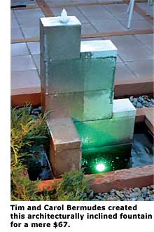 glass fountain