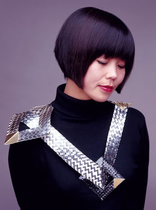 Herringbone necklace by Fisch (sterling silver, 1992).