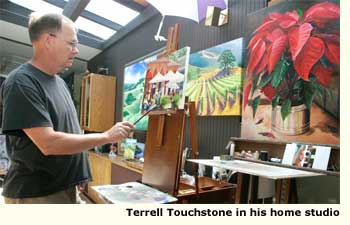 franklin in his studio