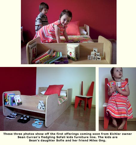 3 photos showing furniture