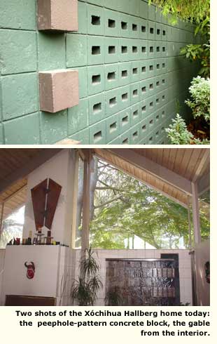 two views of the home today