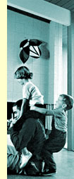 playing with the kids