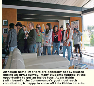 la conservancy high schoolers inside home
