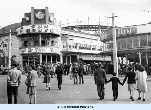 playland at the beach vintage photo