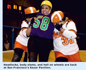 roller derby skaters