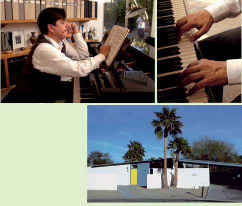 mccormick at piano and his Alexander home