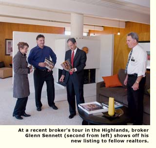 glenn sennet and brokers in a living room