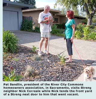 visits neighbor