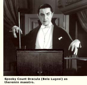 bela lugosi pictured with theremin
