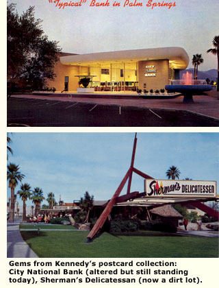 two palm springs postcards from scott kennedy collection