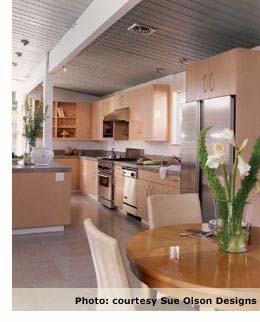 contemporary kitchen view
