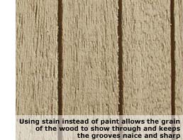 stained siding