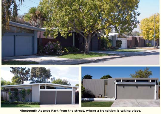 views of the neighborhood from the street
