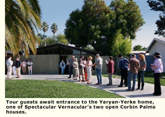 Tour guests await entrance to the Yaryan-Yerke