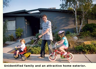 family out walking