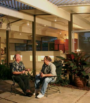 atrium at night