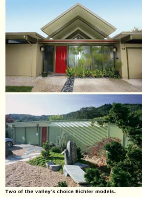 two views of lucas valley eichlers