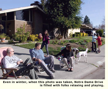 university estates families enjoying the outside