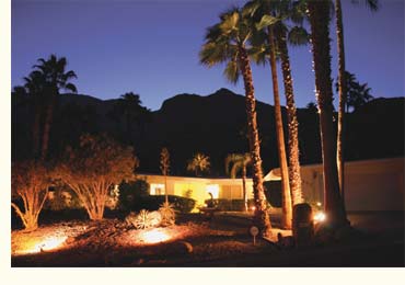 palm springs alexander home night shot
