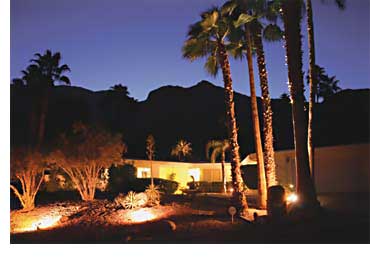 palm springs alexander home night shot