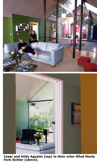 Cesar and Hildy Agustin color-filled Menlo Park Eichler