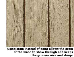 stained siding