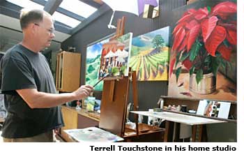 franklin in his studio
