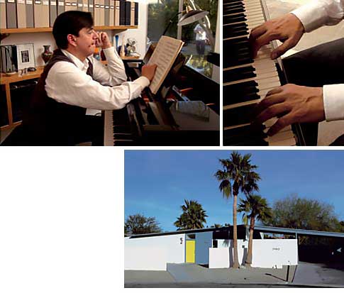 mccormick at piano and his Alexander home