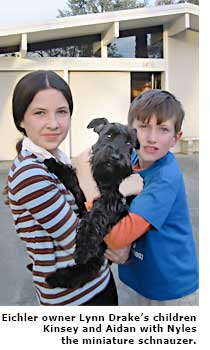 kids with dog