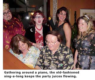 singing around the piano