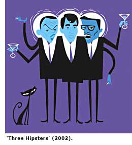 three hipsters