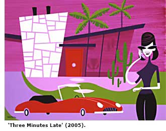 three minutes late
