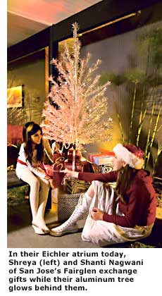 nagwani sisters and xmas tree