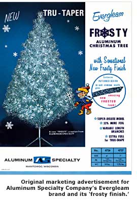 aluminum xmas tree ad