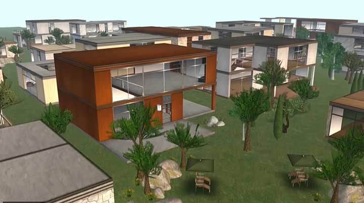 Virtual modern homes