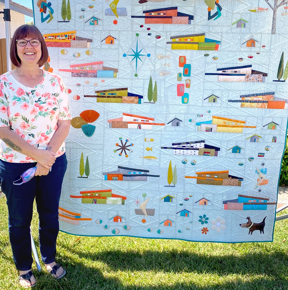 Julie and quilt