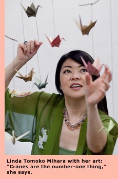 mobilemaker and one of her crane mobiles