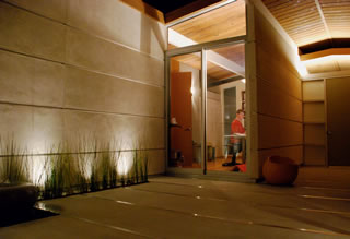 The Yamamoto-Fredericson atrium also has a similar peaceful and restful motif. 