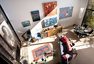 The Toole living room.