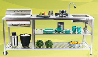 OS Royal readymade outdoor kitchen.