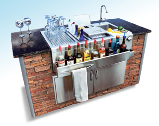 Danver Glastender Home cocktail station