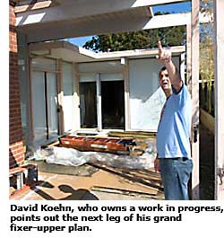 resident describing his remodeling plans