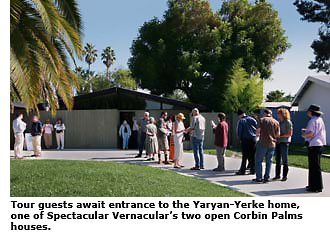 Tour guests await entrance to the Yaryan-Yerke