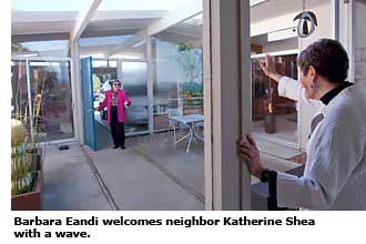 neighbor greeting neighbor
