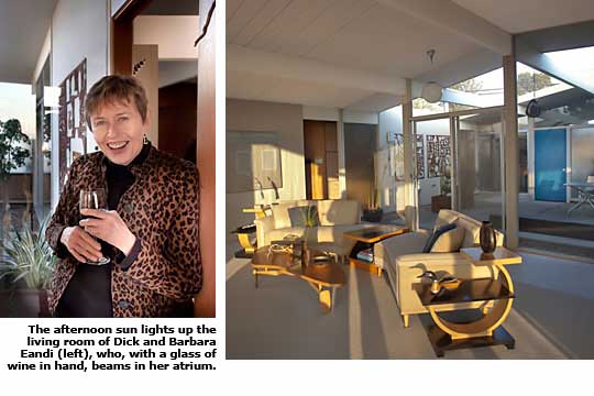 resident in atrium and view of living room