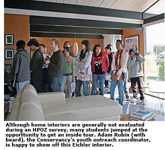 la conservancy high schoolers inside home