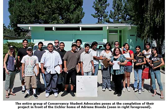 la conservancy high schoolers inside home