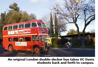 london style bus for students